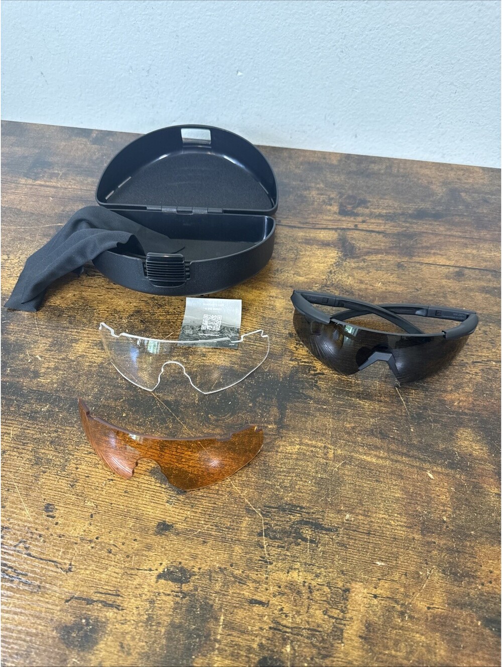 Wiley X Saber Advanced Tactical Shooting Glasses Lot 3 Lens Color Z87 Smoke Grey